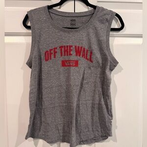Vans Off The Wall Heather Gray Tank Top